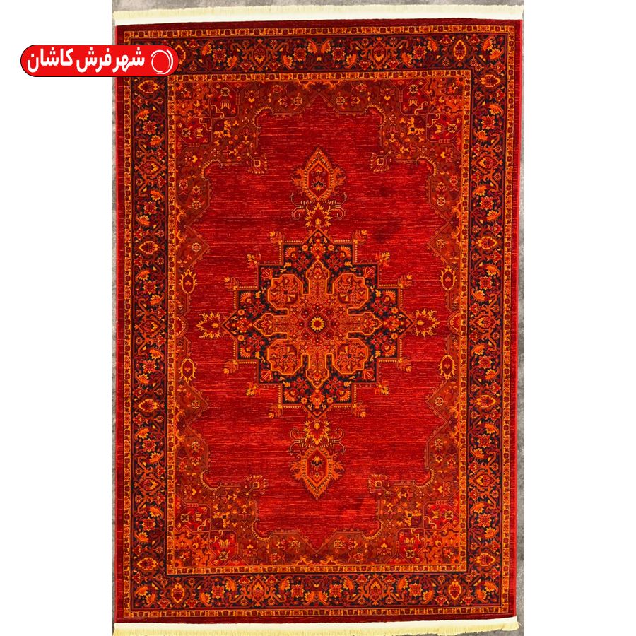 قالیچه سنتی زمینه لاکی هفتصد شانه