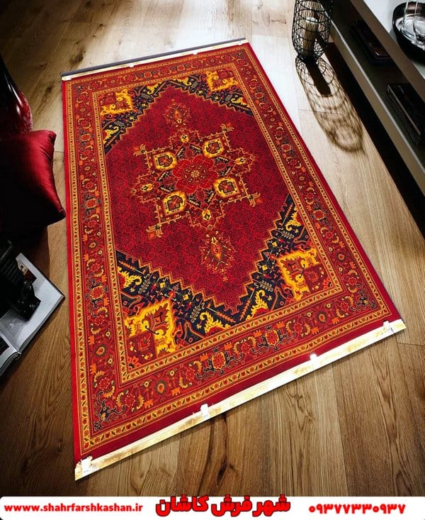 فرش طرح دستباف نقشه هریس لاکی 700 شانه کد 706