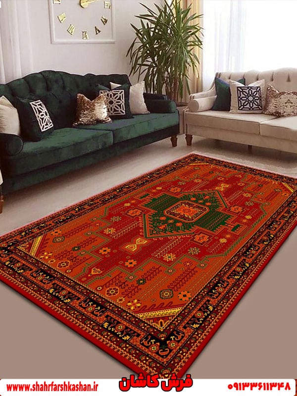 قالیچه سنتی رناسی 700 شانه اکرولیک کد 718