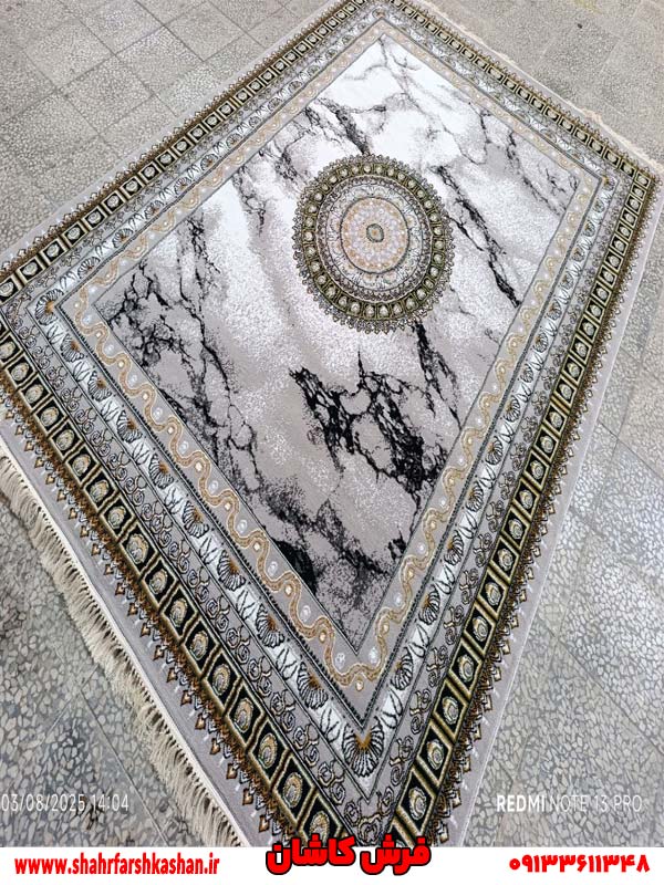 فرش سرامیکی نقره ای طرح ایتالیا نقره ای