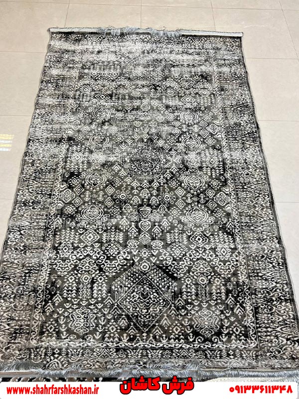 قالیچه وینتیج دودی طرح جدید کد 115